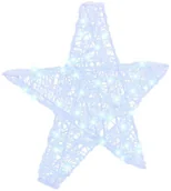 Ozdoby bożonarodzeniowe - vidaXL 3D Gwiazda z 50 diodami LED Zimna biel 55 x 53.5 x 10 cm Akryl - miniaturka - grafika 1