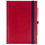 Kalendarze - Kalendarz naucz. 2025/26 A5 Nebraska gumka czerw - miniaturka - grafika 1