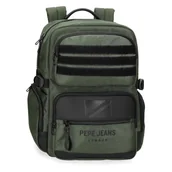 Plecaki - Pepe Jeans Bromley Plecak Przenośny Przenośny 15,6 cala Zielony 28x40x16 cm Poliester 20,46L by Joumma Bags, Zielony, Talla única, Regulowany plecak - miniaturka - grafika 1