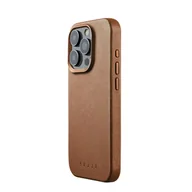Etui i futerały do telefonów - Mujjo Full Leather Case - etui skórzane do iPhone 15 Pro kompatybilne z MagSafe (tan) - miniaturka - grafika 1