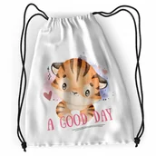 Plecaki worki - Plecak Tygryski Tygrys Sportowy Szkolny Worek z Nadrukiem ze Zdjęciem - miniaturka - grafika 1