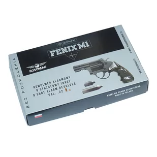 Rosomak - Rewolwer hukowy mod. FENIX M1 - 9-strzałowy - 6 mm Long / 6 mm Short - Czarny - Broń alarmowa - miniaturka - grafika 7