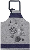 Ściereczki, gąbki, czyściki - Le Jacquard Fran ais Fartuch kuchenny Fleurs  Croquer Niebieski - miniaturka - grafika 1