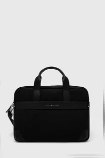 Torby podróżne - Tommy Hilfiger torba na laptopa kolor czarny - grafika 1