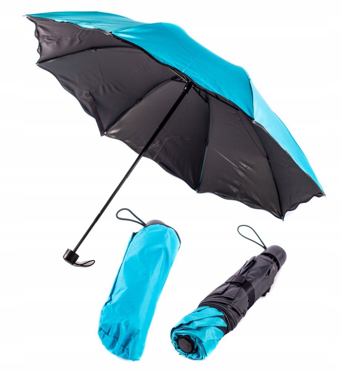 Parasolka Składana Męska Damska Różne Kolory