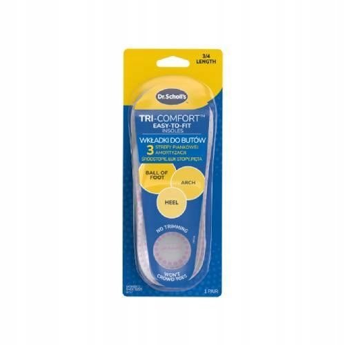 Dr. Scholl's Wkładki do butów Easy Fit Tri-Comfort r. 35.5 - 40.5, 2 sztuki