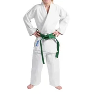 Kimona, stroje i obuwie - DEPICE Uniseks – japoński strój judo dla dorosłych, biały, 200 cm - miniaturka - grafika 1