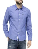 Koszule męskie - Męska Koszula Materiałowa Lee Shirt Night Blue L876Fkdy   -S - miniaturka - grafika 1