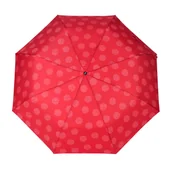 Parasole - Parasol damski Doppler Fiber Soul półautomatyczny składany czerwony wzór - miniaturka - grafika 1