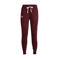Spodnie sportowe damskie - Damskie Spodnie UNDER ARMOUR RIVAL FLEECE JOGGERS 1356416-690 – Czerwony - miniaturka - grafika 1