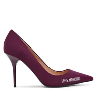 Czółenka - Szpilki LOVE MOSCHINO JA10299G1NIM055641 Bordowy - miniaturka - grafika 1