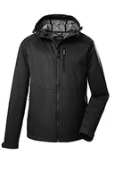 Kurtki męskie - Killtec Męska kurtka softshellowa / outdoorowa kurtka z kapturem KOS 84 MN SFTSHLL JCKT; czarna, 3XL, 39142-000 - miniaturka - grafika 1