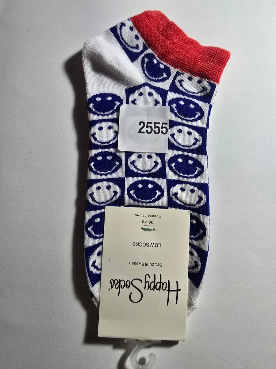 Kolorowe skarpety Happy Socks stopki unisex rozmiar 36-40 (2555)