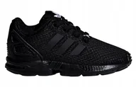 Buty dla dziewczynek - 22 BUTY DZIECIĘCE ADIDAS CZARNE FLUX BB9119 - miniaturka - grafika 1