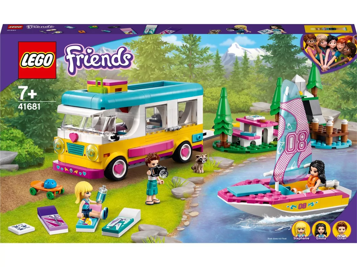 LEGO Friends Leśny mikrobus kempingowy i żaglówka 41681