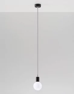 Sollux Lighting Lampa Wisząca Edison szara - SL.0151 - Lampy sufitowe - miniaturka - grafika 1