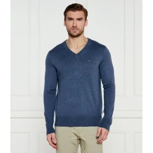 Tommy Hilfiger Sweter Regular Fit z dodatkiem kaszmiru - Swetry męskie - miniaturka - grafika 1