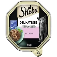 Mokra karma dla kotów - Sheba Delikatesse Karma w galaretce 22 x 85 g Łosoś - miniaturka - grafika 1