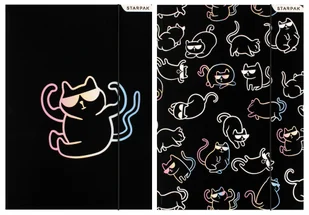 TECZKA Z GUMKA PAP A4 KITTY HOLO STK FOL 10/100 - Szkolne artykuły papiernicze - miniaturka - grafika 1