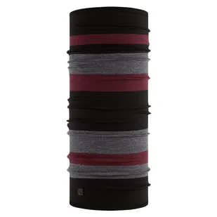 Chusta wielofunkcyjna z wełny merino Buff Merino Move Black - Czapki i chusty sportowe damskie - miniaturka - grafika 1