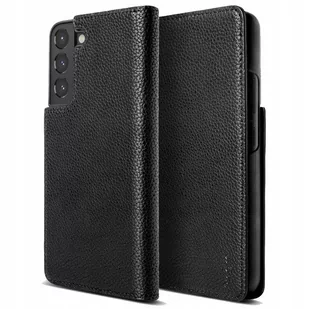 RINGKE Folio Signature skórzane etui z klapką do Samsung Galaxy S22+ (S22 Plus) czarny (FSS118R262) FSS118R262 - Etui i futerały do telefonów - miniaturka - grafika 1