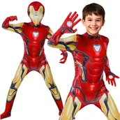 Dodatki do strojów karnawałowych - Strój Przebranie Iron Superbohater Maska Kostium Na Bal Karnawał 152 158 - miniaturka - grafika 1