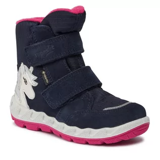 Buty dla dziewczynek - Śniegowce Superfit GORE-TEX 1-006010-8020 S Blue/Pink - grafika 1