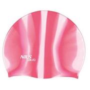 Pływanie - AQUA NILS Czepek NILS Zebra MI3 Różowo-biały - miniaturka - grafika 1