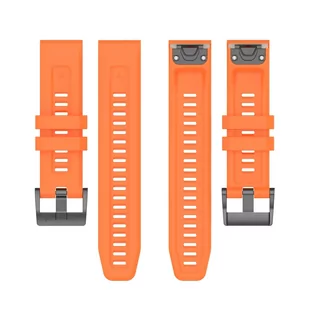 Pasek / opaska do Garmin Fenix 3 / 3HR / 5X / 6X / 6X PRO / 7X / 7X PRO pomarańcz - Akcesoria do smartwatchy - miniaturka - grafika 4