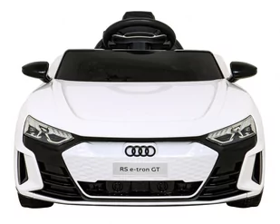 Audi RS E-Tron GT na akumulator Biały + Pilot + Napęd 4x4 + Radio MP3 + LED + EVA - Pojazdy elektryczne dla dzieci - miniaturka - grafika 1