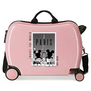Disney Mickey i Minnie Travel the World Paris Walizka dziecięca Nude 50x39x20 cms Sztywne ABS Boczne zamknięcie szyfrowe. 34L 1, Paryż, Talla única, walizka dziecięca - Walizki - miniaturka - grafika 1
