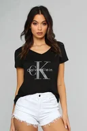 Koszulki i topy damskie - Koszulka damska T-shirt damski CALVIN KLEIN, HIT DLA NIEJ, ROZM.XL dekolt v - miniaturka - grafika 1