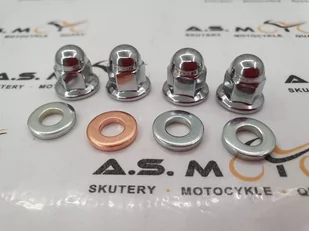 Nakrętki Szpilek Z Podkładkami M6 Cross Quad Motorower 139Fmb 50 110 125 - Akcesoria motoryzacyjne - miniaturka - grafika 1