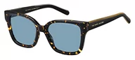 Okulary przeciwsłoneczne - Marc Jacobs Marc 458/s, damskie okulary przeciwsłoneczne, Havana/Blue, 53, Havana/niebieski - miniaturka - grafika 1