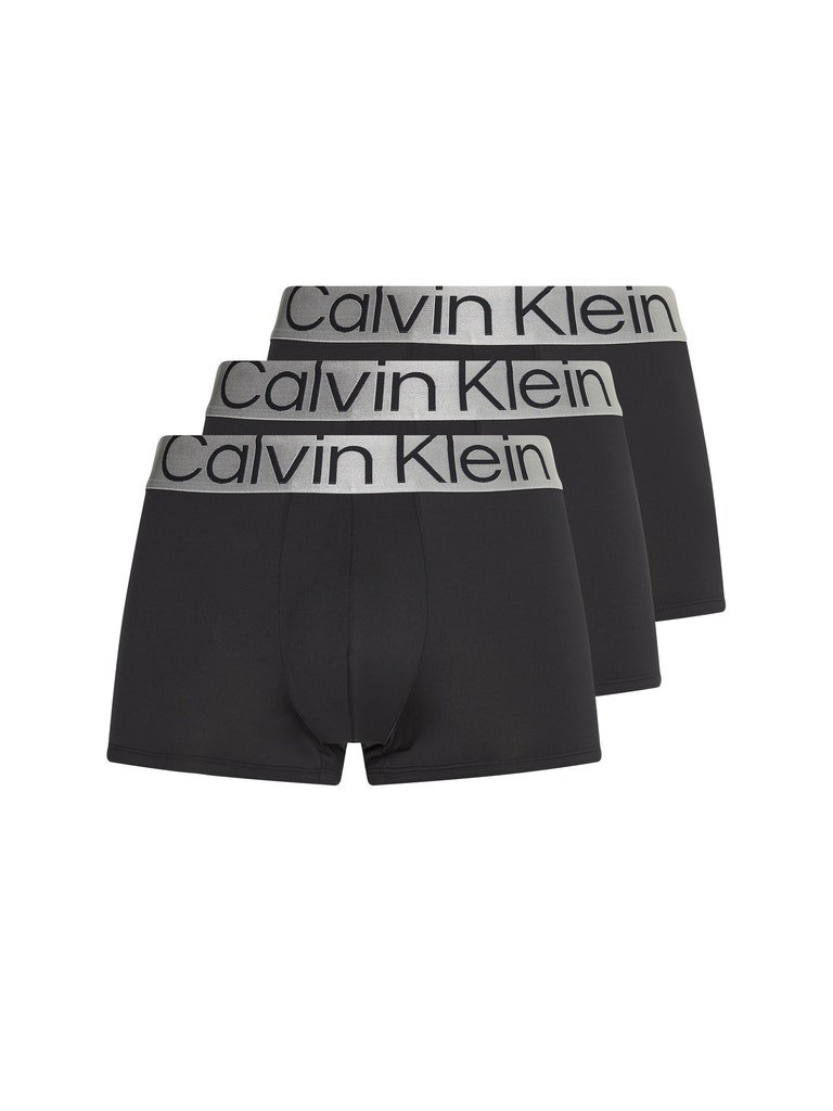 CALVIN KLEIN BOKSERKI MĘSKIE LOW RISE TRUNK 3PK BLACK 000NB3074A 7V1 S