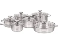 Zestawy garnków i patelni - LYKKELE Komplet garnków DEHAAN (12 ELEMENTÓW) - miniaturka - grafika 1