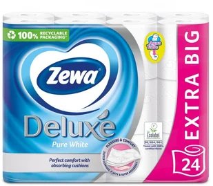 PAPER WC ZEWA DELUXE WHITE 3PLY 24PCS - Papier toaletowy - miniaturka - grafika 1
