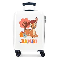 Walizki - Disney Bambi walizka kabinowa wielokolorowa 38 x 55 x 20 cm sztywne ABS kombinowane zamknięcie boczne 34 l 2 kg 4 podwójne koła - miniaturka - grafika 1