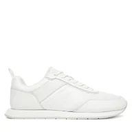 Sneakersy męskie - Sneakersy Calvin Klein Low Prof Runn Laceup Tape HM0HM01897 Biały - miniaturka - grafika 1