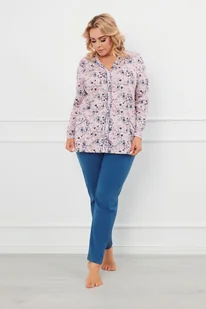 Lacenta piżama damska długi rękaw, długie spodnie - Italian Fashion - Piżamy damskie - miniaturka - grafika 1