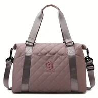Inne - Duża torba podróżna typu Duffle z wzorem argyle, w jednolitym kolorze, torba na z wieloma kieszeniami, przenośna torba bagażowa - miniaturka - grafika 1
