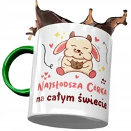 Kubki - Kubek Zielony Dla Córki na Dzień Dziecka Prezent z Nadrukiem ze Zdjęciem+ Opakowanie na prezent (wzór 01) - miniaturka - grafika 1