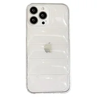 Etui i futerały do telefonów - Poejetag TPU odporna na wstrząsy miękka w dotyku kurtka puchowa, etui na telefon komórkowy, z serii Airbag Anti Collision, etui ochronne, przezroczysty iPhone 12/12pro max/13pro (biały), silikon, - miniaturka - grafika 1