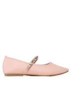 Buty dla chłopców - DeeZee Baleriny CS21213-08 Różowy - miniaturka - grafika 1