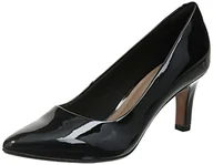 Czółenka - Clarks Damskie czółenka Illeana Tulip, czarny - Pat Negro - 37 eu - miniaturka - grafika 1