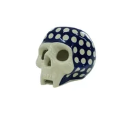 Dekoracje i nakrycia stołu na imprezę - Ceramiczna czaszka lampion Ceramika Bolesławiec - miniaturka - grafika 1