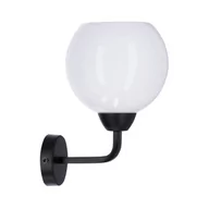 Lampy ścienne - CALDERA LAMPA KINKIET CZARNY 1X60W E27 KLOSZ BIAŁY - miniaturka - grafika 1