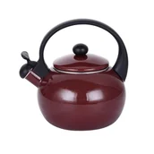 Czajniki na gaz - Czajnik imbryk emaliowany z gwizdkiem automat 2L - miniaturka - grafika 1
