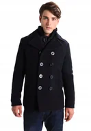 Kurtki męskie - SCHOTT KURTKA MĘSKA GRANATOWA DWURZĘDOWA WEŁNA XXL 6BA - miniaturka - grafika 1