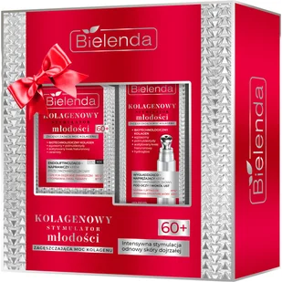 Bielenda zestaw Kolagenowy Stymulator Młodości 60+: Krem dzień/noc 50ml + Krem pod oczy 15ml - Zestawy kosmetyków damskich - miniaturka - grafika 1